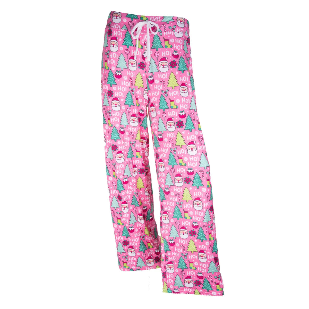 Pink Christmas Crop PJ Pant Set