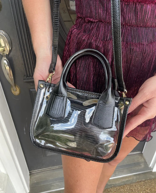 Game Day Clear Croc Purse