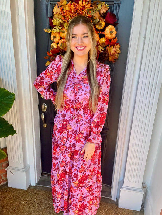 Floral Print Maxi Dress