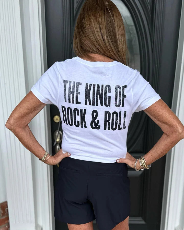 Elvis King of Rock Tee