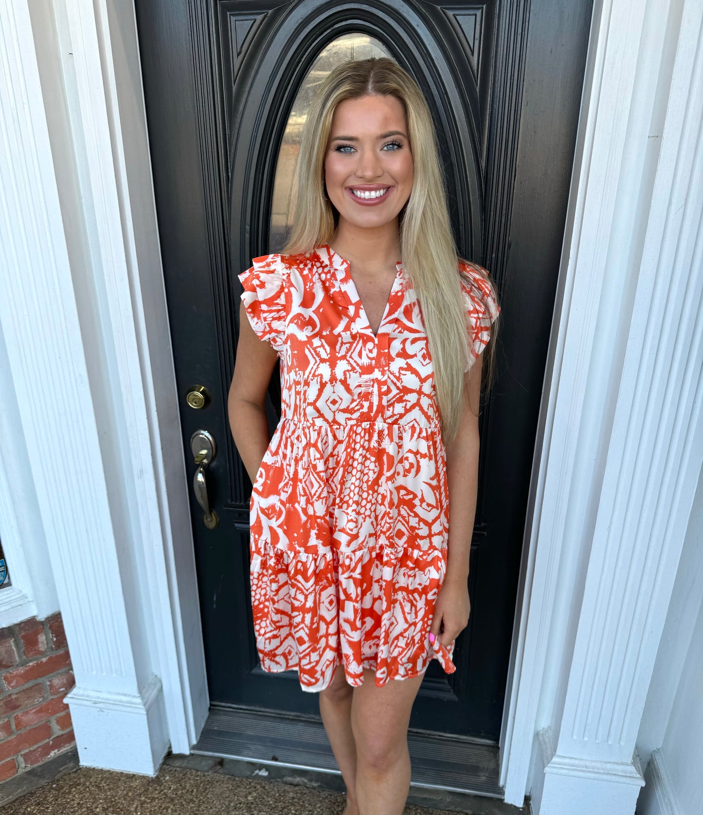 Orange Burst Dress