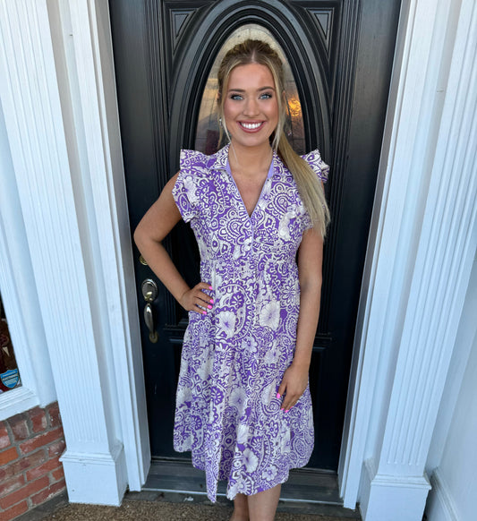 Lavender Haze Midi Dress