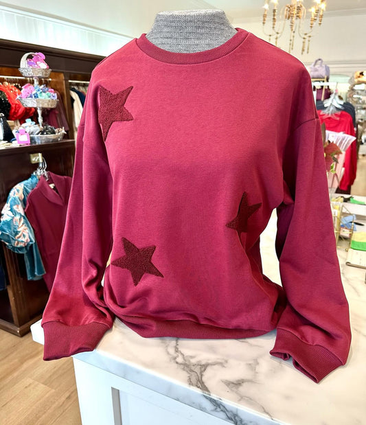 Fuzzy Star Pullover