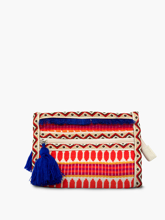 Multicolored Makeup Pouch